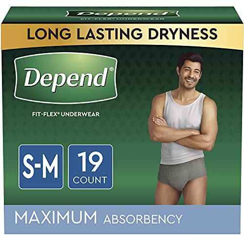 DEPEND UNDERWEAR MEN 19CT SMALL/MEDIUM