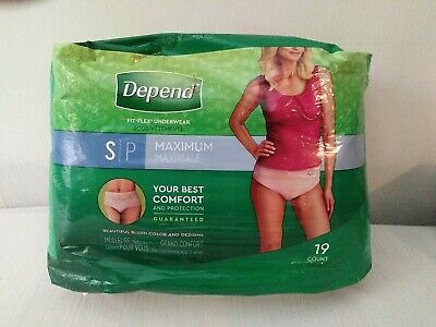DEPEND UNDERWEAR WOMEN 19CT SMALL