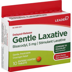 Leader Delayed-Release Gentle Laxative 5mg (10 enteric coated tablets)
