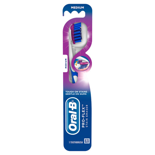 Oral-B Pro-Flex Stain Eraser Medium Toothbrush 1ct