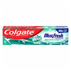 Colgate Max Fresh w/ Whitening Breath Strips Clean Mint Toothpaste 6.3oz