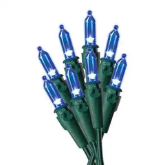 Holiday Wonderland Mini Lights 100 Blue Bulbs