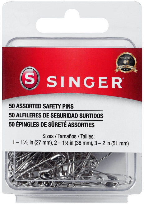 Singer 50 Assorted Safety Pins