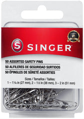 Singer 50 Assorted Safety Pins
