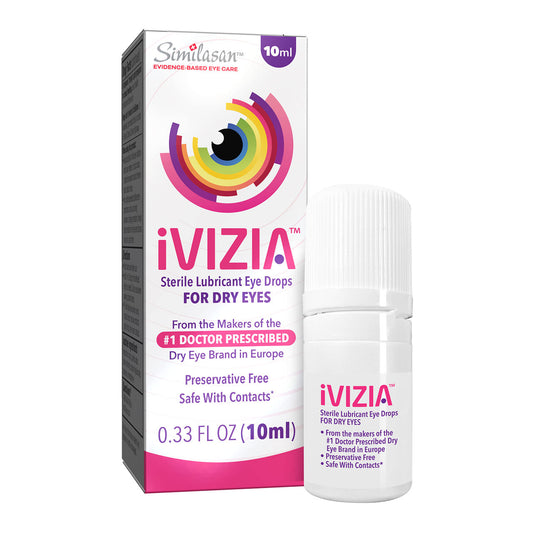Ivizia Sterile Lubricant Eye Drops for Dry Eyes 0.33fl oz