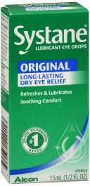 Systane Lubricant Eye Drops Original Long-Lasting Dry Eye Relief Drops 1/2fl oz
