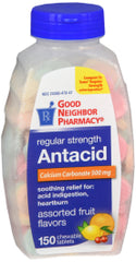 Good Neighbor Pharmacy Regular Strength Antacid Assorted Flavors 150 chewable tablets