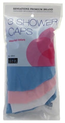 Siris Shower Caps Assorted Colors 3 pk.