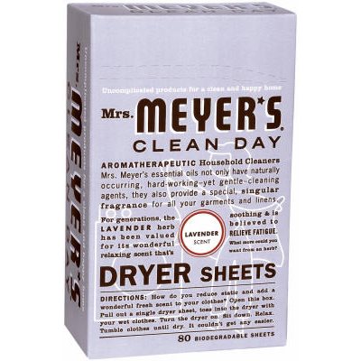 Mrs. Meyers Dryer Sheets Lavender Scent 80 sheets