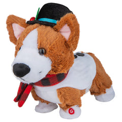 Joyful Holiday Animated Christmas Corgi 1ct