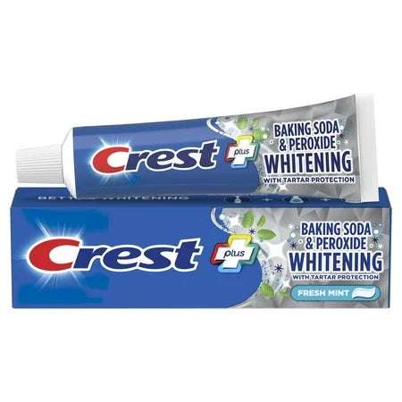 Crest Plus Baking Soda & Peroxide Whitening w/ Tartar Protection Toothpaste Fresh Mint 5.7oz