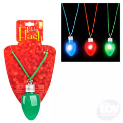 Light-Up Christmas Bulb Necklace