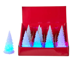 Christmas Battery-Operated LED Small White Glitter Tree