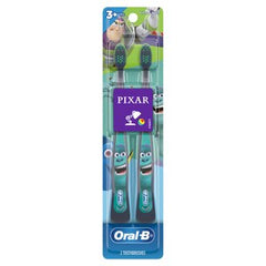 Oral-B Kids Manual Toothbrush featuring  Pixar's , Extra Soft Bristles 2 count