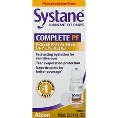 Systane Lubricant Eye Drops Complete PF Dry Eye Relief Drops 0.34fl oz