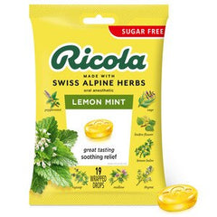 Ricola Drops Sugar Free Lemon Mint 19count