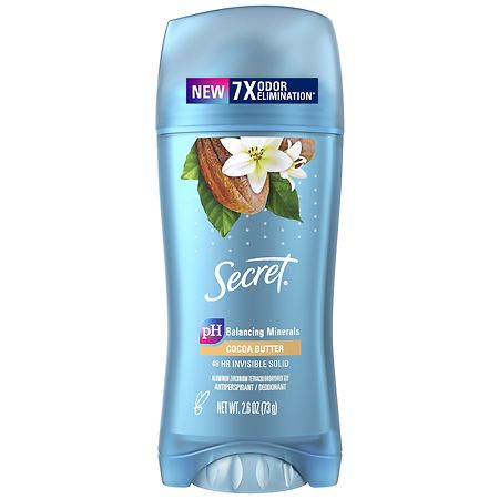 Secret Scent Expressions Anti-Perspirant Deodorant Invisible Solid Classic Cocoa Butter 2.60 oz