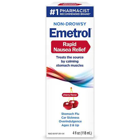 Emetrol Liquid Rapid Nausea Relief Cherry Flavor 4fl oz