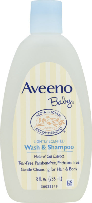Aveeno Baby Daily Moisture Wash and Shampoo 8fl oz