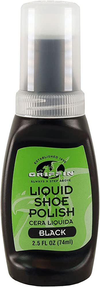 Griffin Black Liquid Shoe Polish 2.5fl oz