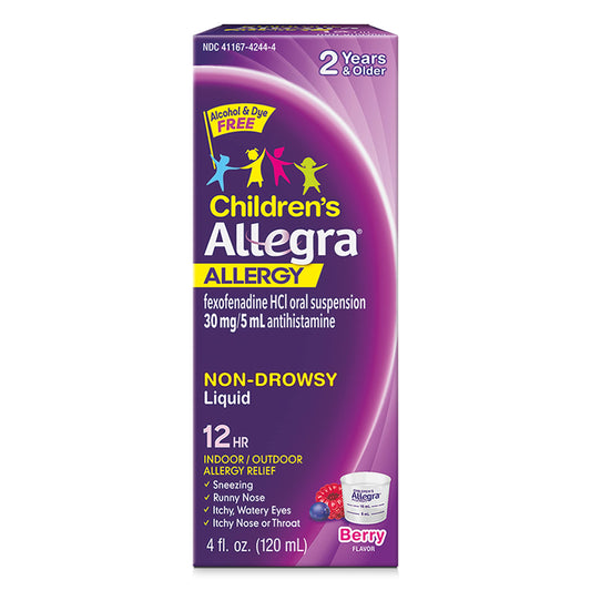 Allegra Children's Allergy Fexofenadine 30mg 12HR Berry Flavored 4fl oz