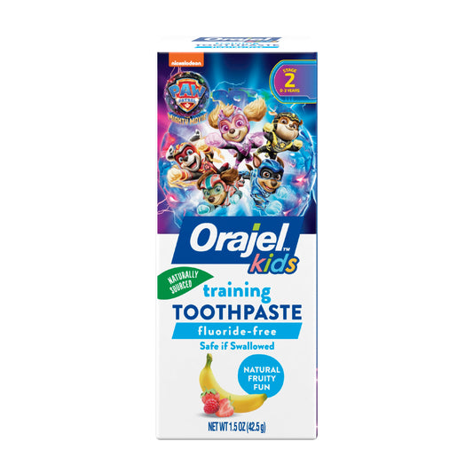 Orajel Kids Paw Patrol Training Toothpaste Fluoride-Free Fruity Fun 1.5oz
