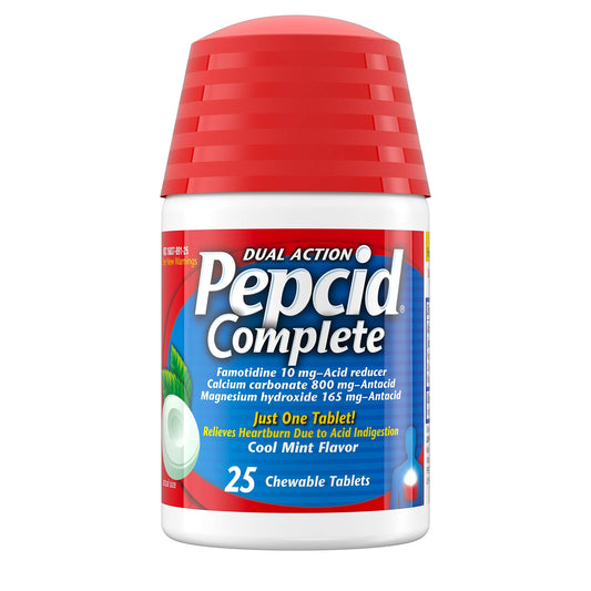 Pepcid Complete Dual Action Cool Mint Chewable (25 tablets)