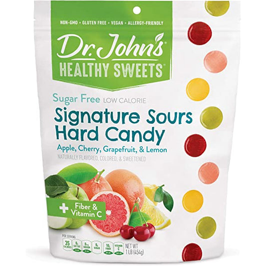 Dr. John's Healthy Sweets Sugar Free Signature Sours Hard Candy 3.85oz