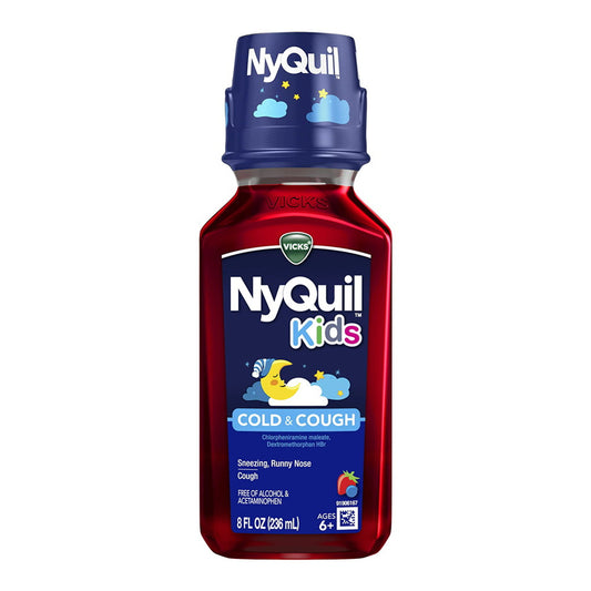 Vicks Nyquil Kids Cold & Cough Berry Flavored Liquid 8fl oz