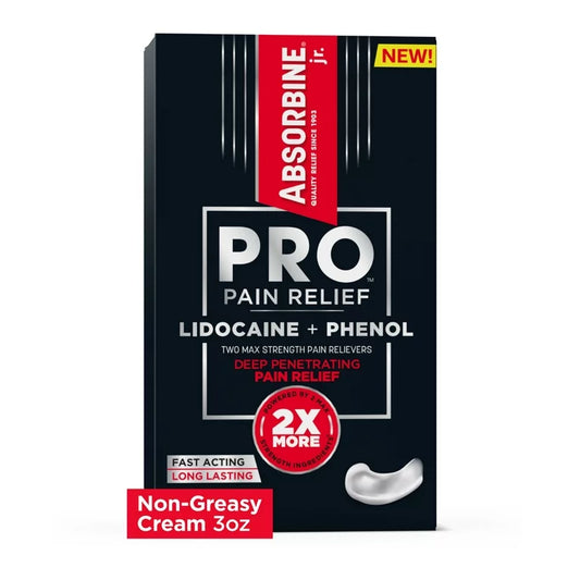 Absorbine Jr. Pro Pain Relief Lidocaine + Phenol Cream 3oz