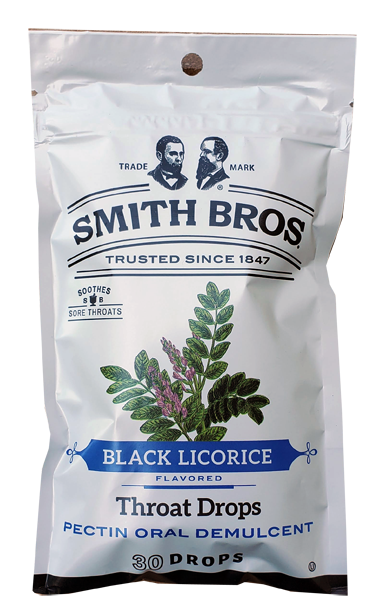 Smith Bros Black Licorice Throat Drops 30ct