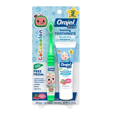 Orajel Kids Cocomelon Training Toothpaste Fluoride-Free 1oz