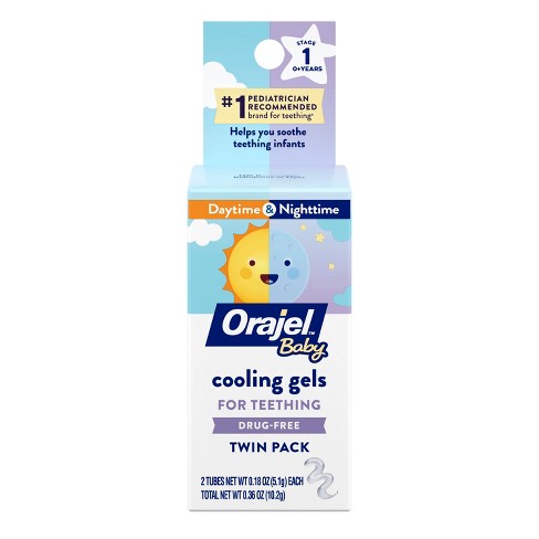 Orajel Baby Cooling Gels for Teething Twin Pack 0.18oz each
