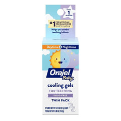 Orajel Baby Cooling Gels for Teething Twin Pack 0.18oz each