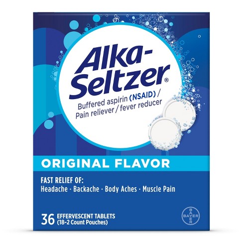 Alka Seltzer Original Flavor 36 Effervescent Tablets