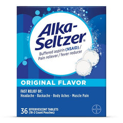 Alka Seltzer Original Flavor 36 Effervescent Tablets