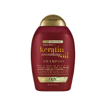 OGX Frizz-Free + Keratin Smoothing Oil Conditioner, 5 in 1, for Frizzy Hair, Shiny Hair - 13 fl oz
