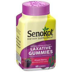 Senokot Natural Senna Extract Laxative Mixed Berry (60 gummies)