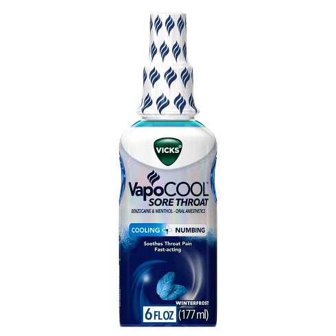 Vicks Vapocool Sore Throat Cooling + Numbing Spray Winterfrost 6fl oz