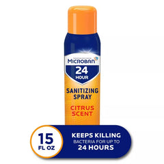Microban 24 Hour Disinfectant Sanitizing Spray - Citrus Scent - 15 fl oz