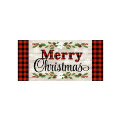 Evergreen Christmas Sentiments Sassafras Indoor Outdoor Switch Doormat