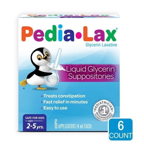 PediaLax Liquid Glycerin Suppositories (6 applicators)