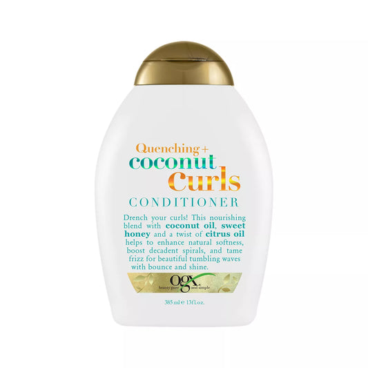 OGX Quenching+ Coconut Curls Conditioner with Coconut Oil, Citrus Oil & Honey - 13 fl oz