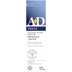 A+D Zinc Oxide Diaper Rash Cream - 4oz
