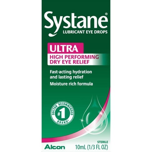 Systane Lubricant Eye Drops Ultra High Performing Dry Eye Relief Drops 1/3fl oz