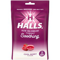 Halls Throat Soothing Cool Berry 25ct