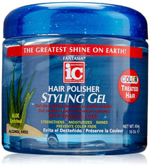 Fantasia IC Hair Polisher Styling Gel Color Treated Hair Aloe Enriched 16oz