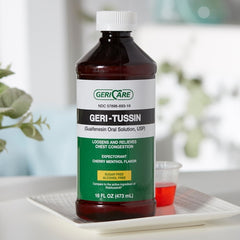 Gericare Geri-Tussin Expectorant Sugar & Alcohol Free Cherry Menthol Flavor 16fl oz