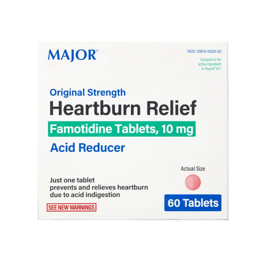 Major Original Strength Heartburn Relief 10mg (60 tablets)