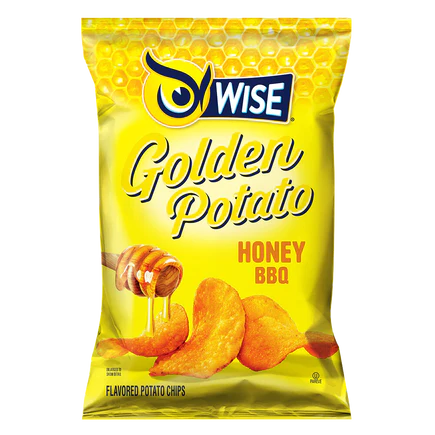 Wise Honey Golden Potato BBQ Potato Chips 3.25OZ